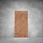 Laser Cut Screen - Design 096 - 1040 X 535 X 20 Rust Coat Indoor