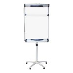 Deluxe Magnetic Flipchart With Castors 1000 X 680MM