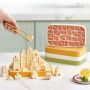 Ice Lattice - Building Block Ice Cube Maker - Orange