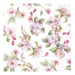 Serviette - Spring Blossom White 33X33CM