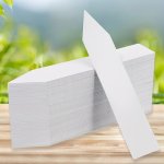 100PCS White Plastic Waterproof Plant Labels: Perfect For Nursery Stakes & Pot Markers Outdoor Garden Plant Tags Waterproof Tags