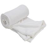 Hemmed Coral Fleece Blankets - Various Colours & Sizes - Size: 200 Cm X 150 Cm White