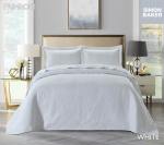 Simon Baker Primrose Quilted Bedspread White Various Sizes - Super King - 320CM X 270CM + 2 Pillowcases 50CM X 70CM + 5CM