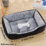 Comfy Pet Bed House With Square Cushion For Large Dogs And Cats - Soft And Cozy Sleeping Sofa Cushion