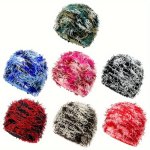 Trendy Tassel Y2K Beanie Color Block Hip Hop Knit Hats Unisex Elastic Beanies Warm Skull Cap For Women Men