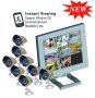 8 Camera C/w 18M Cable & 19" LCD/8CH Monitor & Dvr 1TB Hdd