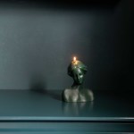 Missus Hand Poured Sculpted Candle - Forest Green