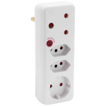 Ellies 4-WAY Surge Adaptor With Schuko – Wt