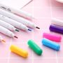 6PCS Water Erasable Fabric Markers - Non-toxic Sustainable Ink Pens For Sewing & Crafts - Assorted Colors