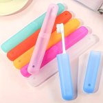 1PCS 7PCS Portable Toothbrush Holder Box Plastic Toothbrush Container Storage Box Suitable For Daily And Travel Use