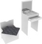 Linx Dressing Table With Seat & Mirror White