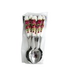 Cake Spoon Set - Deep Purple Garden Roses