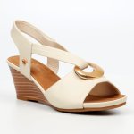 Sahni 9 Wedge Sandal - Bone - 8