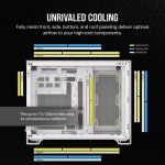 2500D Airflow Micro Atx Dual Chamber PC Case White