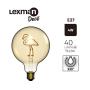 Lexmark Lexman G125 E27 LED Decorative Light Bulb Warm White 2.5W