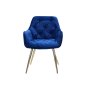 Quilted Chair Blue Silver Y2197
