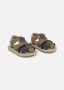 Leather Denim Strap Sandals