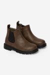 Girls Zip-up Boot - 2 Chocolate