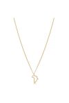 Africa Outline Pendant - Gold