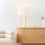Yves Table Lamp Marble And Gold