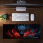 Chinese Dragon Smoke Desk Pad By Wikus Schalkwyk