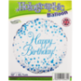 Blue Sparkling Fizz Happy Birthday Balloon 45.7CM