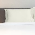 400 Thread Count Sateen Egyptian Cotton Pillowcase Standard Pair Ivory