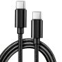 Life-tech 60W Usb-c To Usb-c Nylon Braided Fast Charging/data Cable Cord Charger 5 Ft For Skullcandy Kilo Ounce +