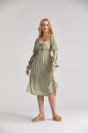 Maddy Dress - Medium Matcha