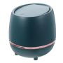 MINI Desktop Trash Can With Flip Lid Green Household Waste Bin For Office