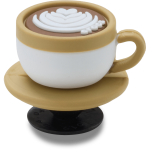 3D Coffee Cup Jibbitz - Multi Osfa