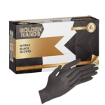 Black Nitrile Gloves – 100 Per Box