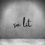 So Lit - L 450MM Matt Black Font 2