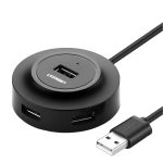UGreen 4-IN 1 USB 2.0 Hub 20777 - Black