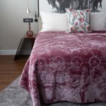 Pandora Mink 1PLY Queen Blanket - Plum