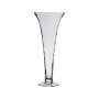 Optic Glass Trumpet Vase