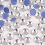 72 144 360 720 1440PCS Dmc Round SS6- SS50 2MM-10MM Clear And Crystal High Quality Hotfix Glue On Stones Hot Fix Rhinestone Glit