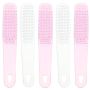 5 Pack Plastic Nail Cleaning Brushes Small Stiff Bristle Fingernail Dust