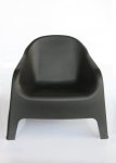 Black Plastic Arm Chair – 71X81X76