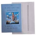 Paper Gift Card And Envelope Gholf Aspoestertjie Blue