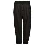 Drawstring Dart Balloon Pants - Black M