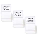 NB112 - - B1 B21 B3S B4 - 50X30MM - 230 White Labels 3