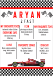 Milestone Board - F1 Race Car - A0