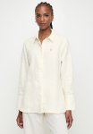 Polo Wmn Lilian Ls Linen Shirt - Off White