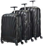 SAMSONITE C Lite 3 Piece Set Black + 2 Free Luggage Gloves Duo 2.0