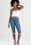 Sissy Boy Mara: Mid Waist Peddle Pusher With Turn Up - Dark Vintage