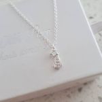 A247 - 925 Sterling Silver Shooting Star Necklace 4X11MM 45CM Chain