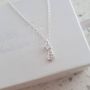 A247 - 925 Sterling Silver Shooting Star Necklace 4X11MM 45CM Chain
