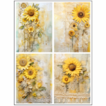 Tear Resistant Deco Print A6 Sunflower Journal