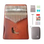 Risen Kalimba 17 Keys Thumb Piano Metal Keys With Scale Engraving Cat Capybara Design Small Musical Instrument Gifts For Beginne
